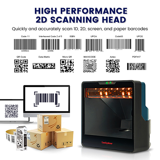 Luckydoor L800 2d desktop barcode scanner