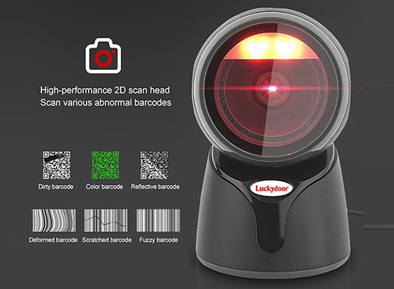 What kind of barcode scanner is good for small supermarkets?