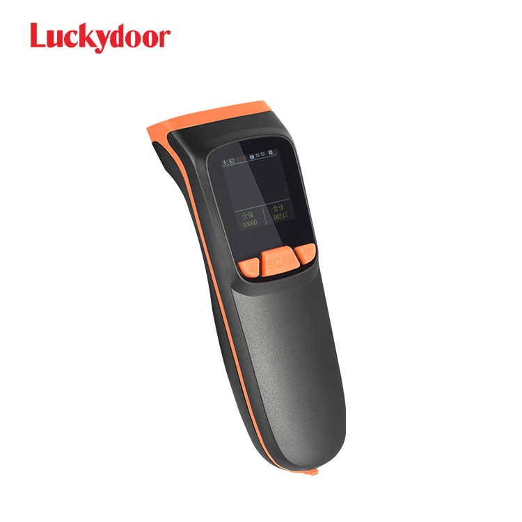 Luckydoor K-82 2d handheld barcode scanner with display screen mobile phone cordless qr reader barcode scanner