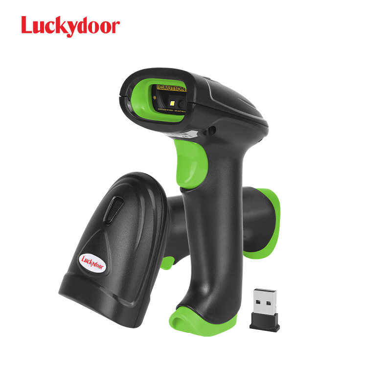 Luckydoor  1D 2D QR Code Bluetooth Barcode Scanner Wireless Bar Code Scanner